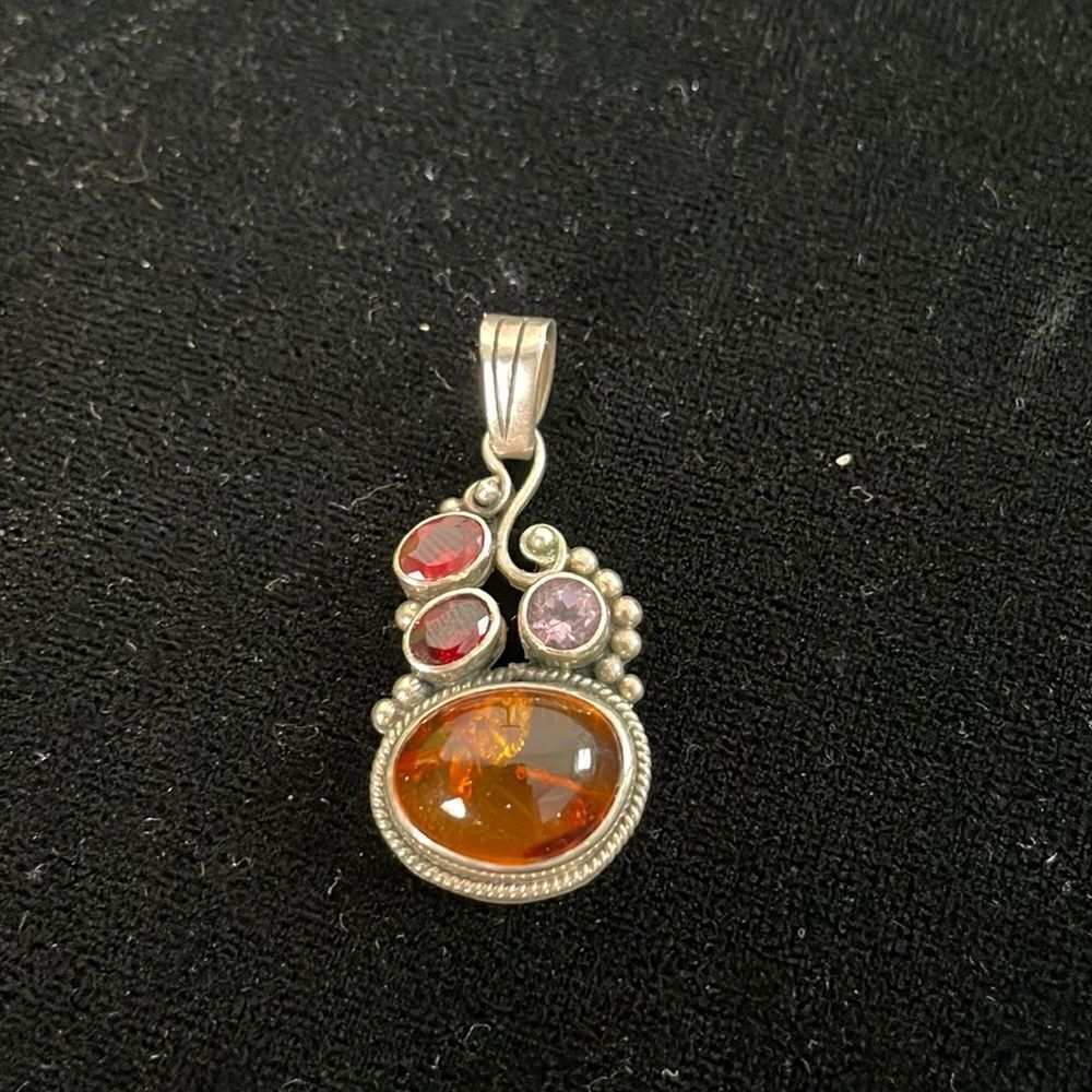 925 Amber Multi Stones Misc